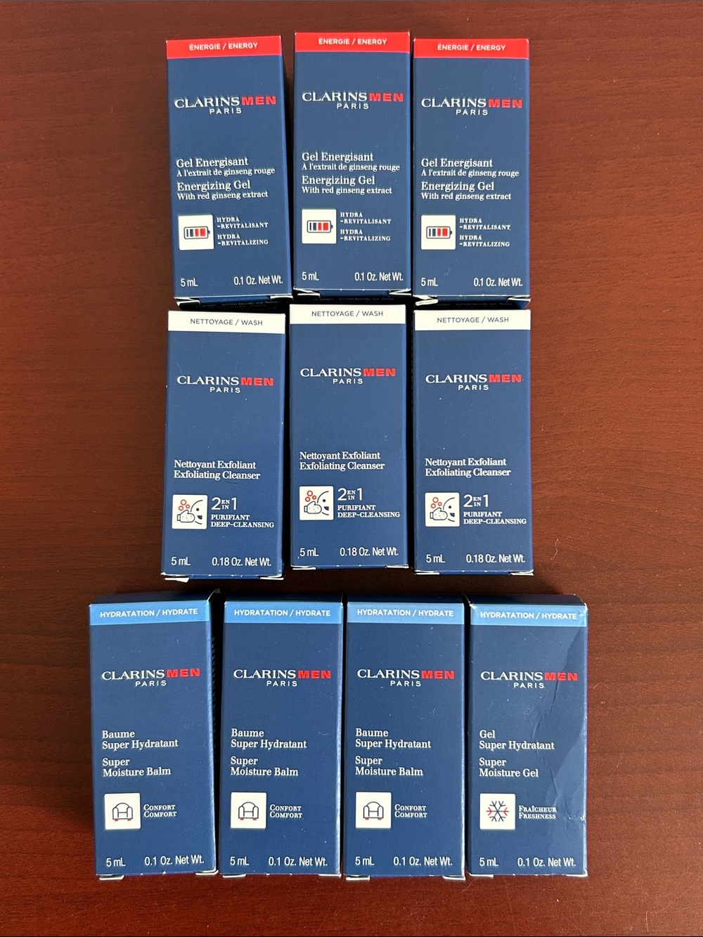 10 pieces Clarins men’s skincare